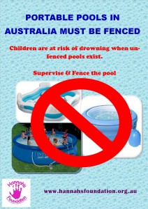 These pools must be fenced in Australia to state standards.  